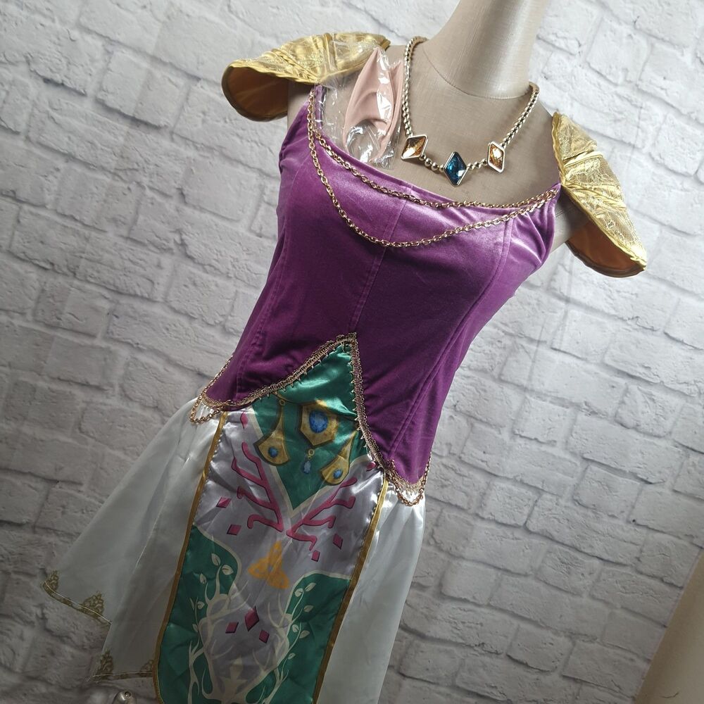 Legend Of Zelda Costume Dress Sz Med Large Dolls Kill Virtual Princess Ears NWT
